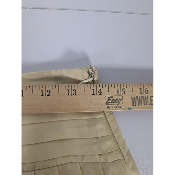 Robert Rodriguez Tan Midi Skirt with White Floral Detail - Picture 9 of 11